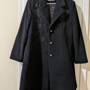 Elegant Black Wool Coat